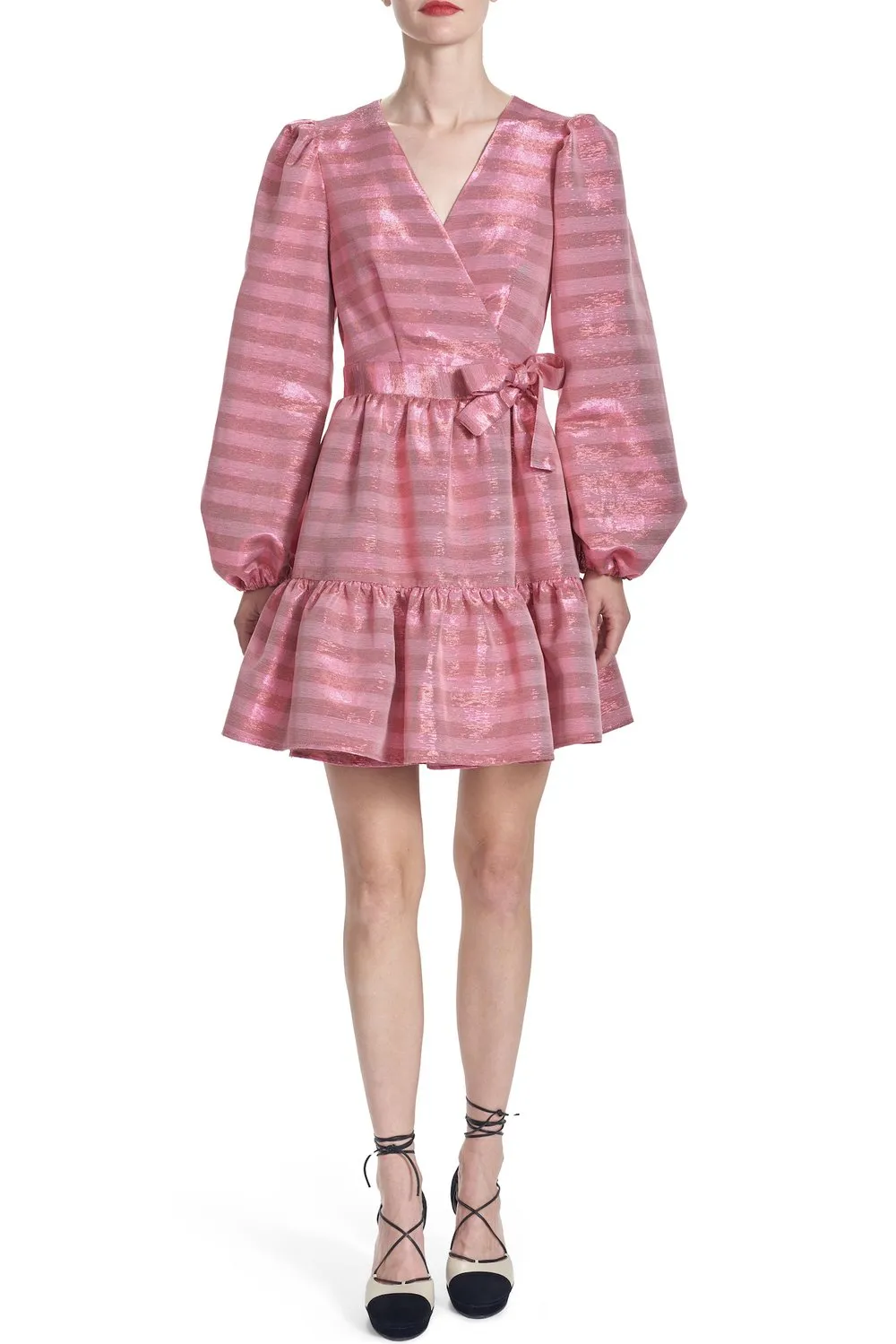 Tamera Met Stripe Dress