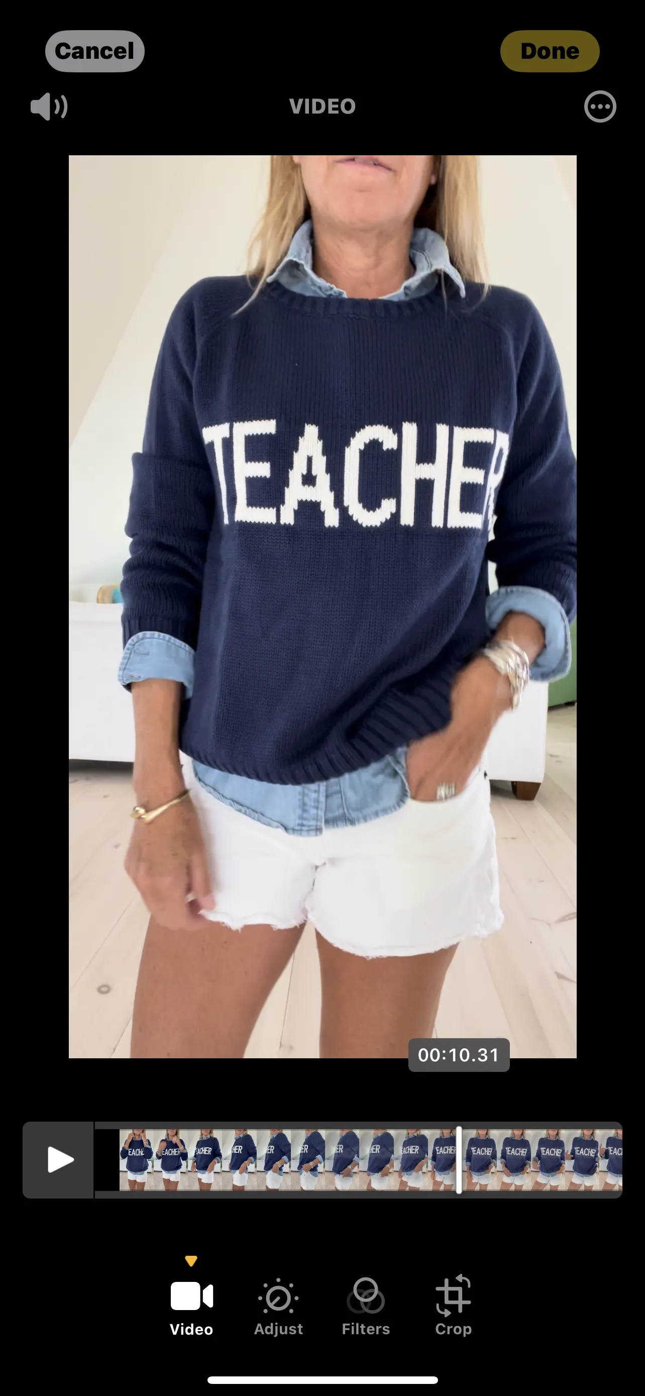 Teacher Chunky Campus Sweater