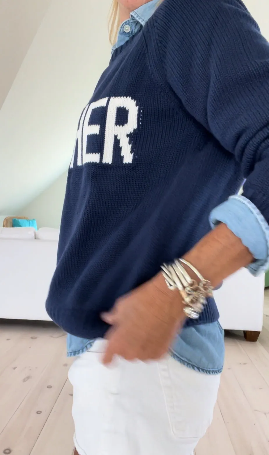 Teacher Chunky Campus Sweater
