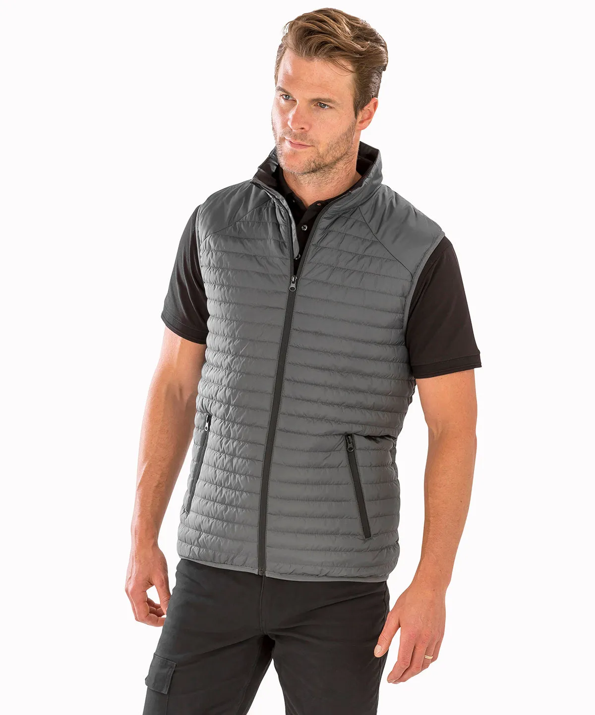 Thermoquilt gilet | Black/Red