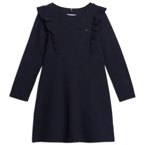 Tommy Hilfiger Desert Sky Ruffle Fit & Flare Dress Ls