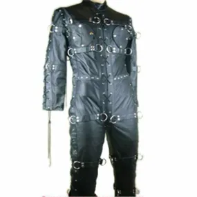 Unisex Leather Bondage Catsuit/Cellsuit with Leather Lining  - CELL1