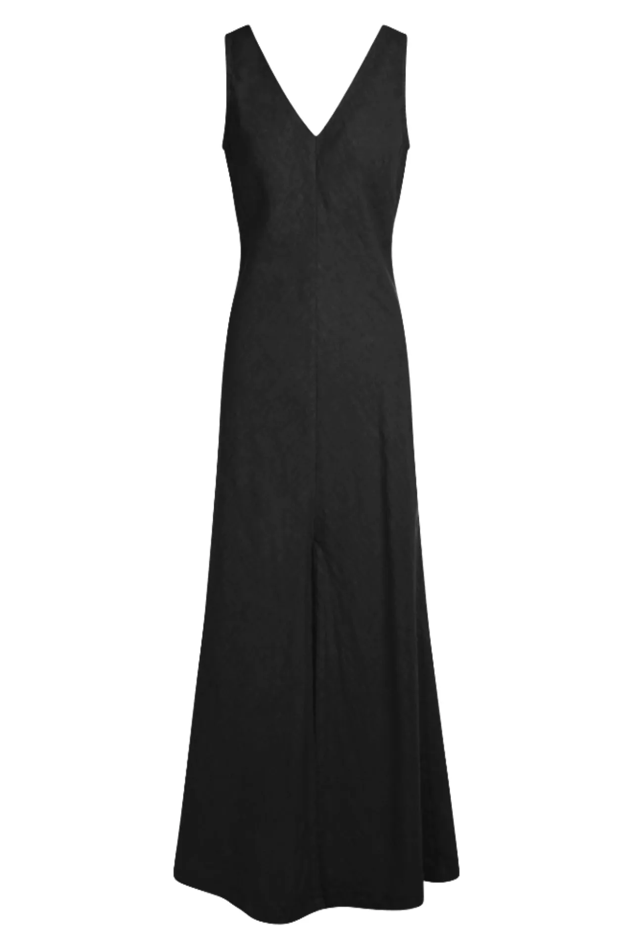 V-Neck Maxi Linen Dress