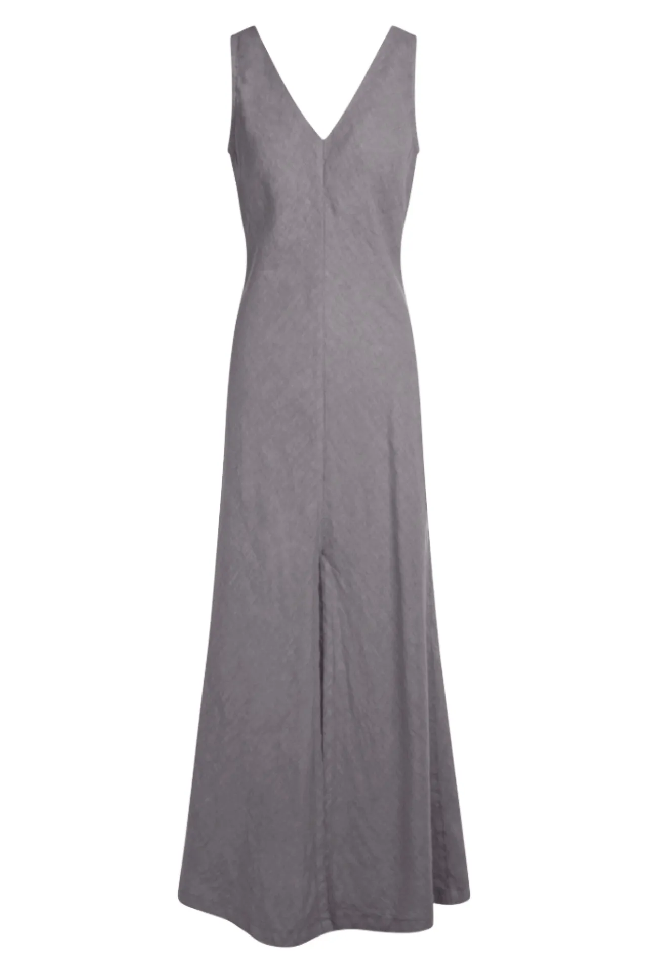 V-Neck Maxi Linen Dress