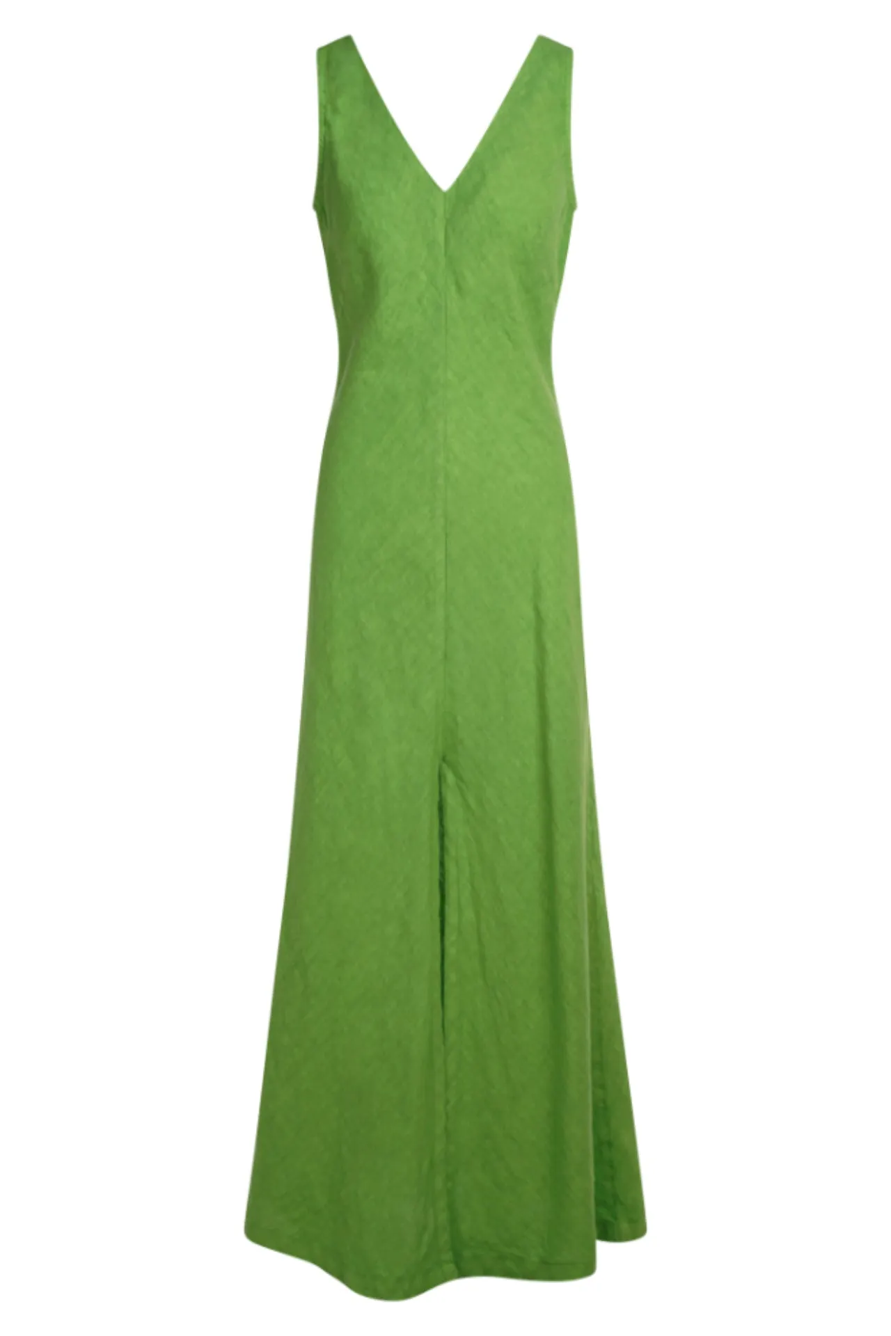 V-Neck Maxi Linen Dress