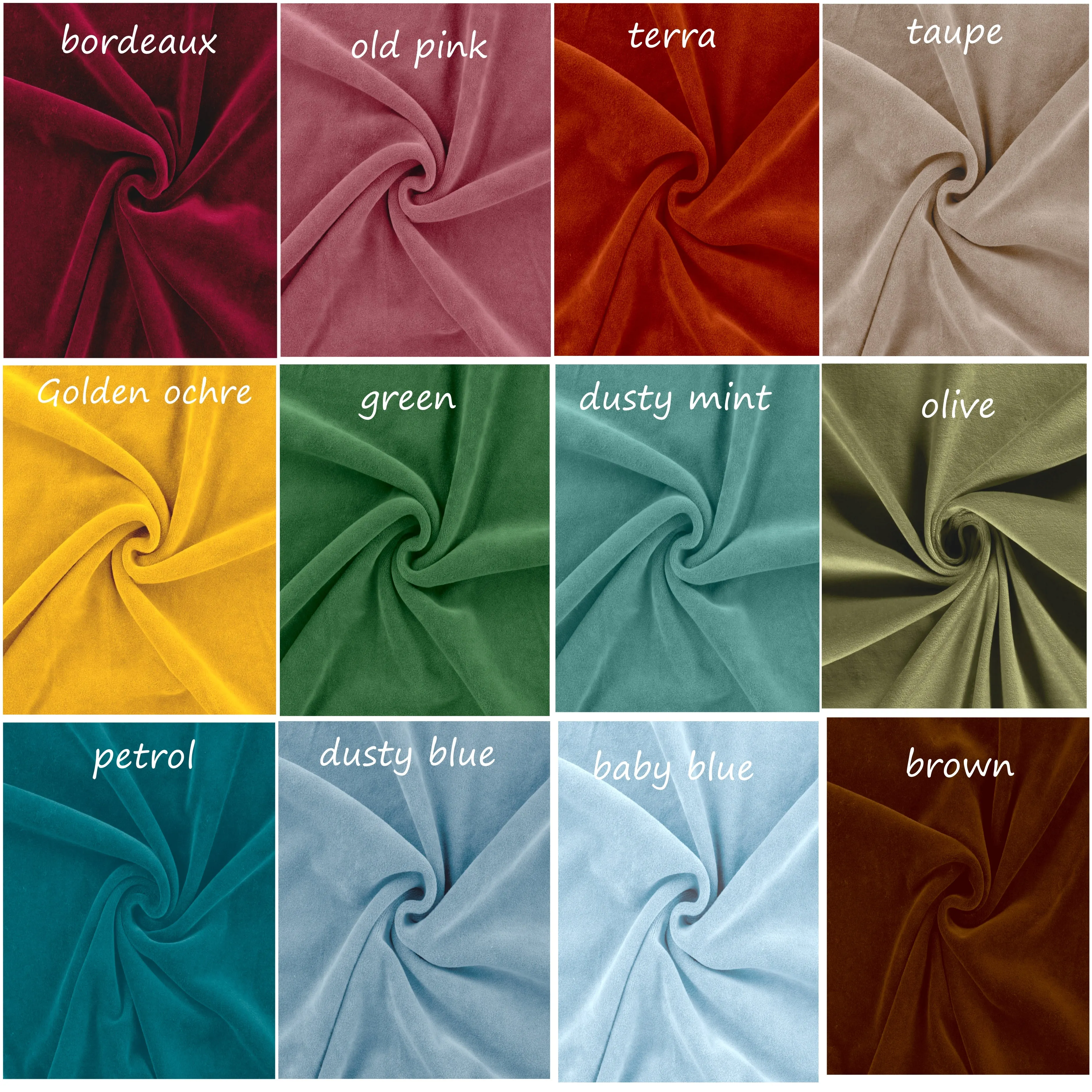 Velours midi rok