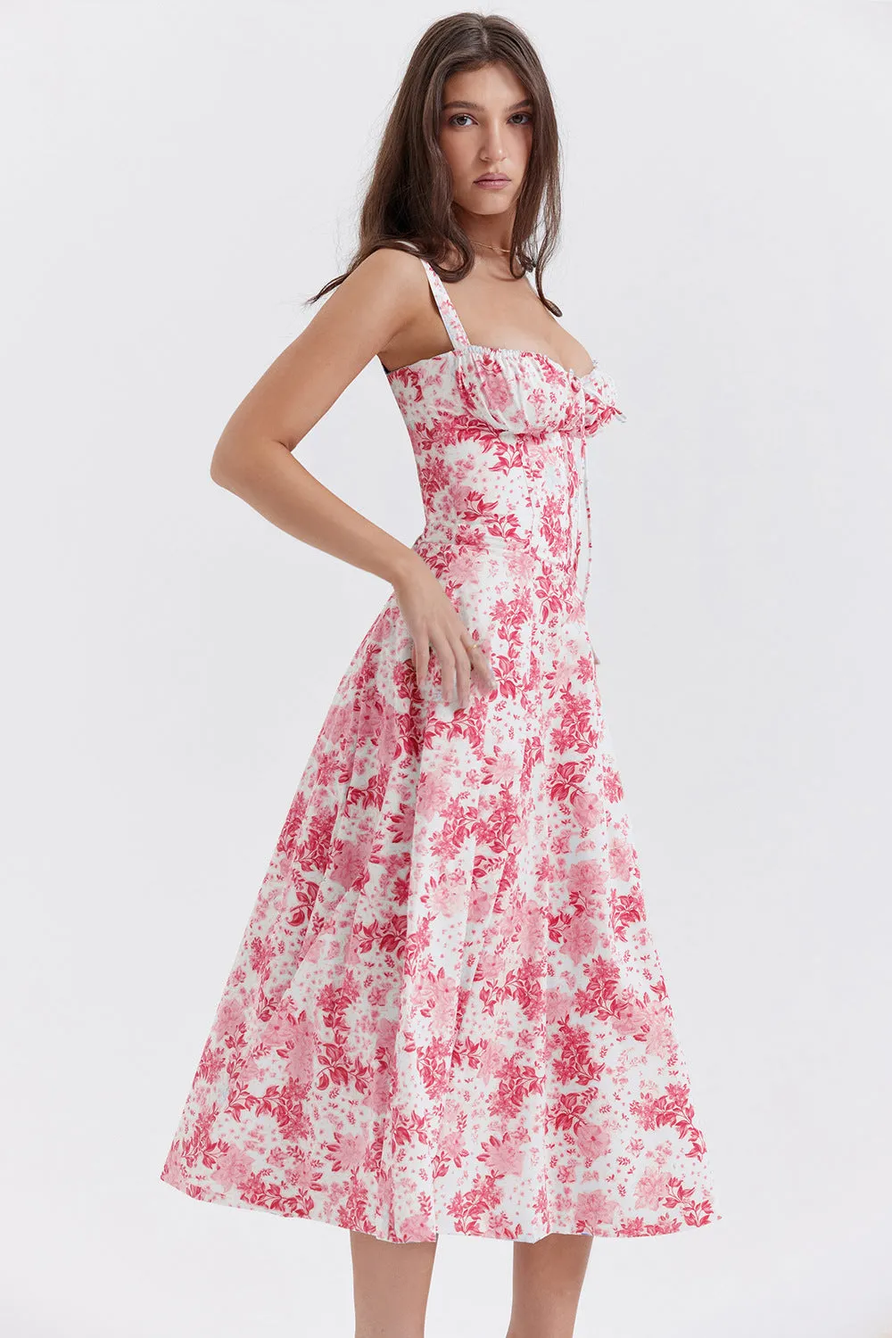 Vintage Spring Waisted Dress