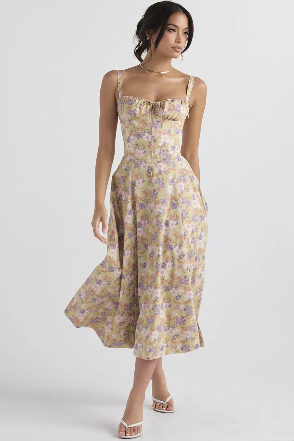 Vintage Spring Waisted Dress