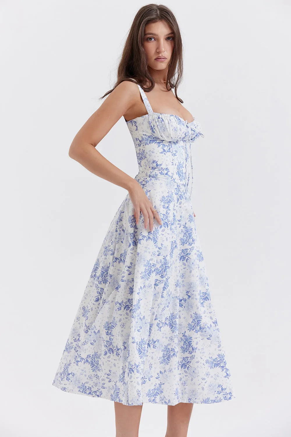 Vintage Spring Waisted Dress