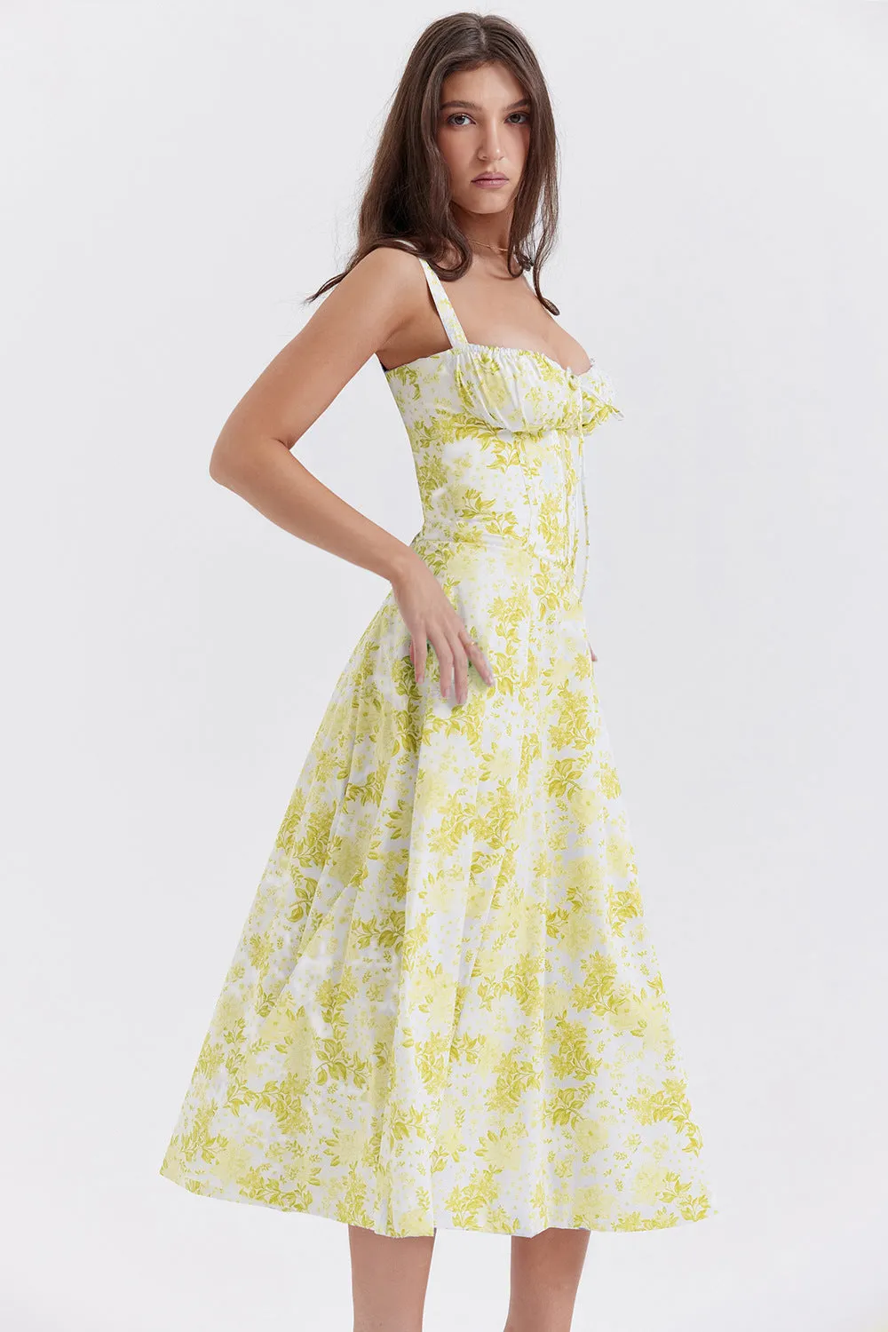 Vintage Spring Waisted Dress