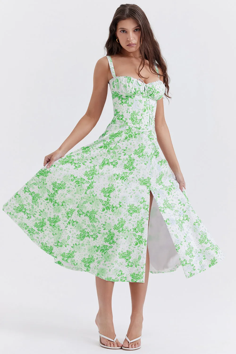 Vintage Spring Waisted Dress