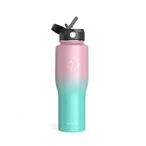 Water Bottle Fits in Car Cup Holder | Bubble Gum | 32oz
