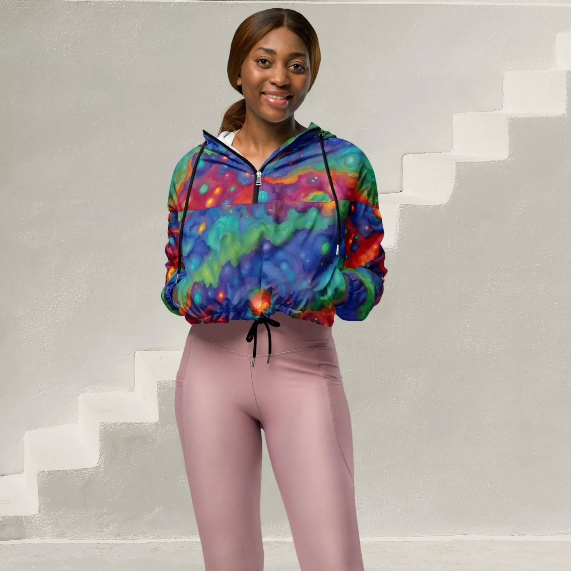 Women’s Cropped Windbreaker Auroral