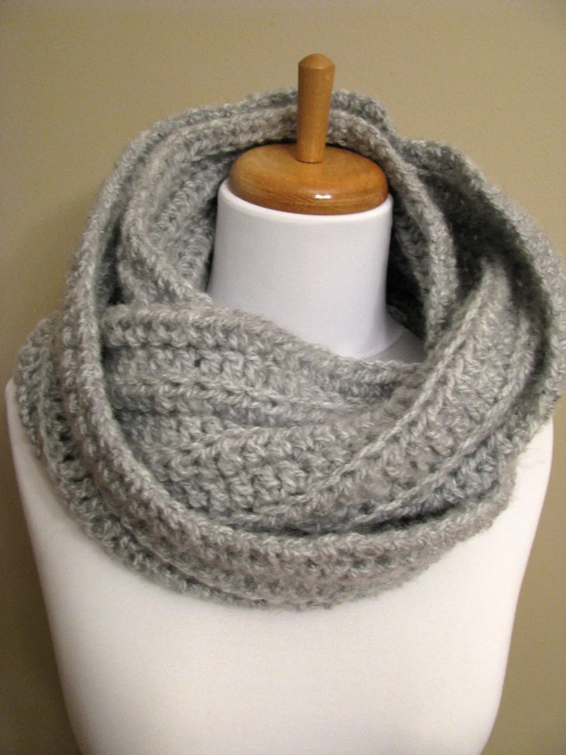 Womens Scarf Chunky Scarf Oversized Infinity Scarf Chunky Cowl Circle Scarf Handmade Eternity Scarf Terracotta or CHOOSE Your Color