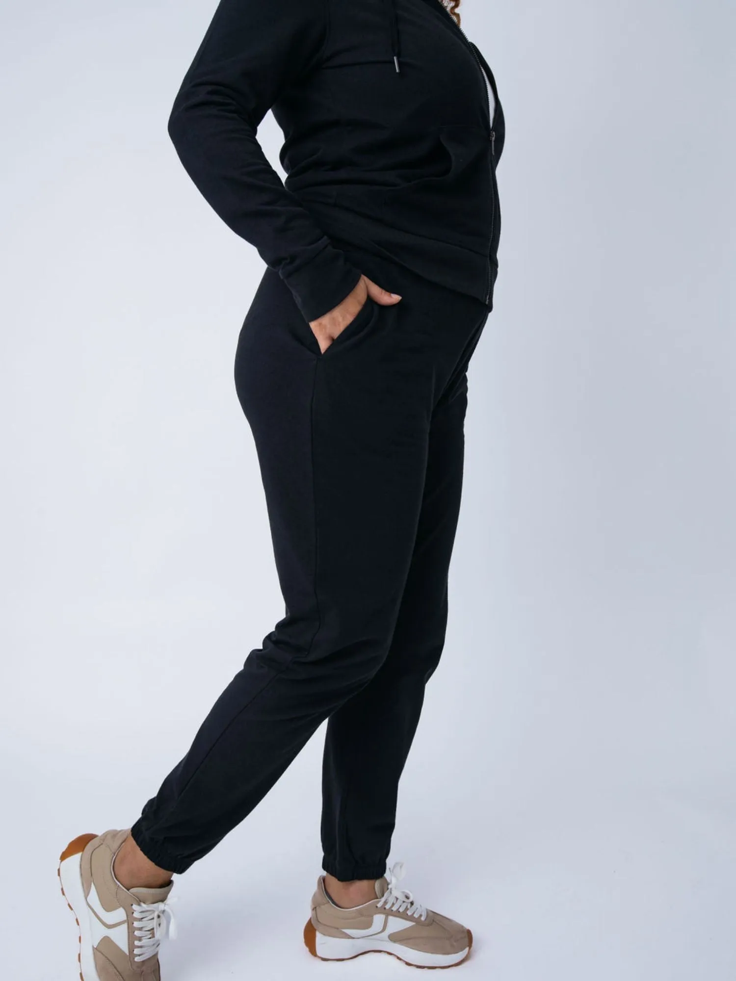 Women's Terry Jogger Essential 2-Pack (Black   Mercury Green)