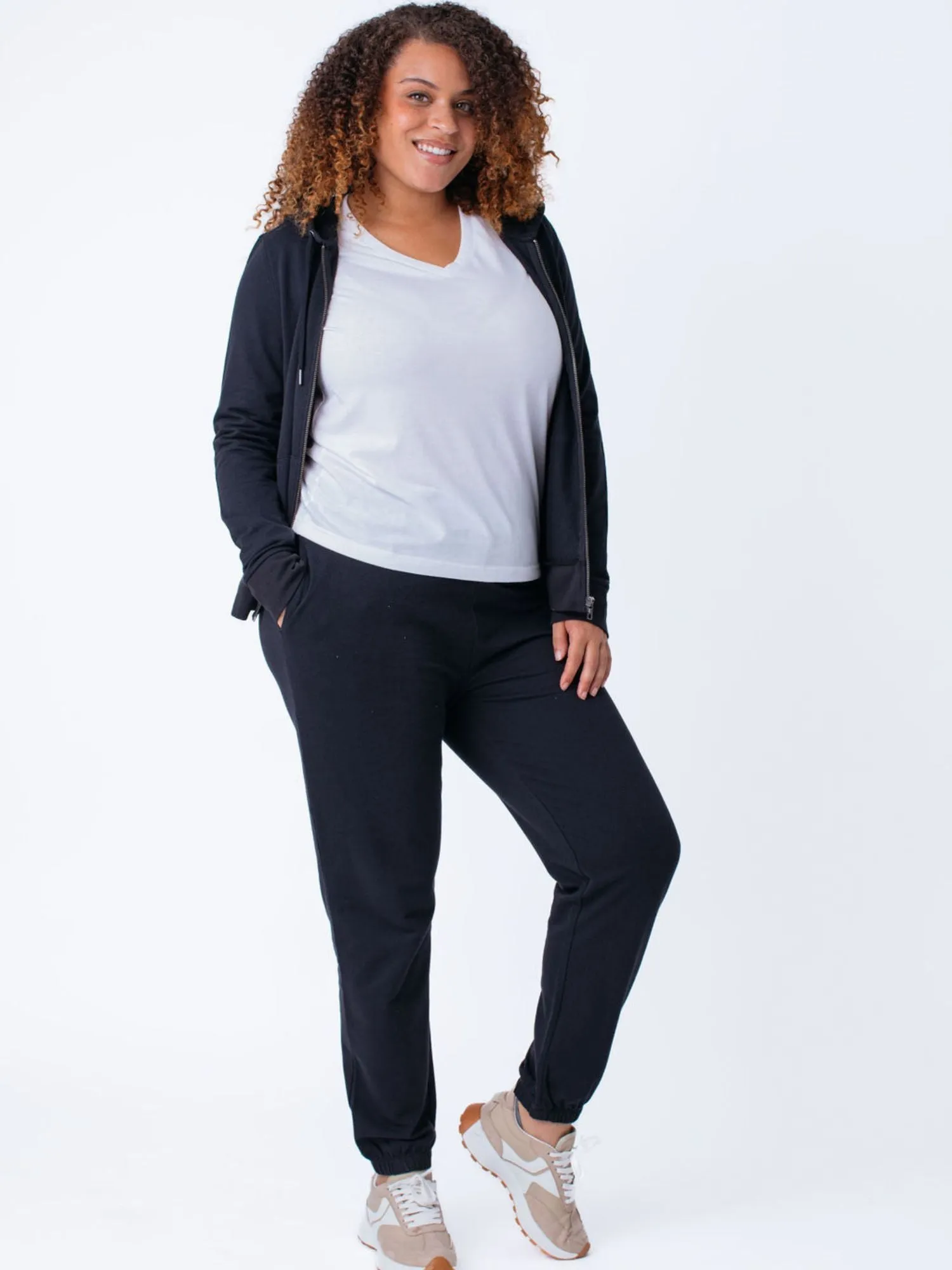 Women's Terry Jogger Essential 2-Pack (Black   Mercury Green)