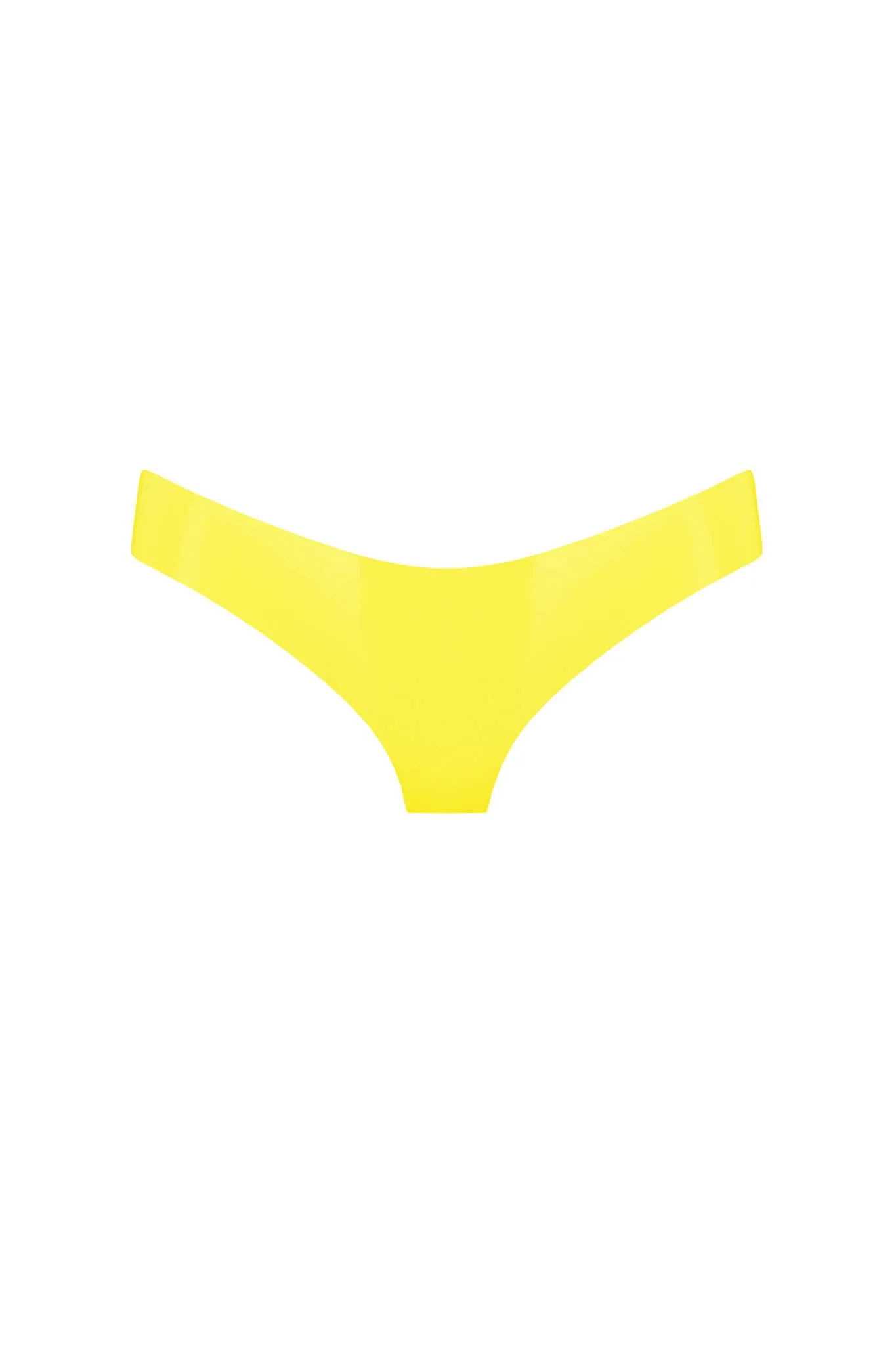 Yellow Latex Cheeky Brief